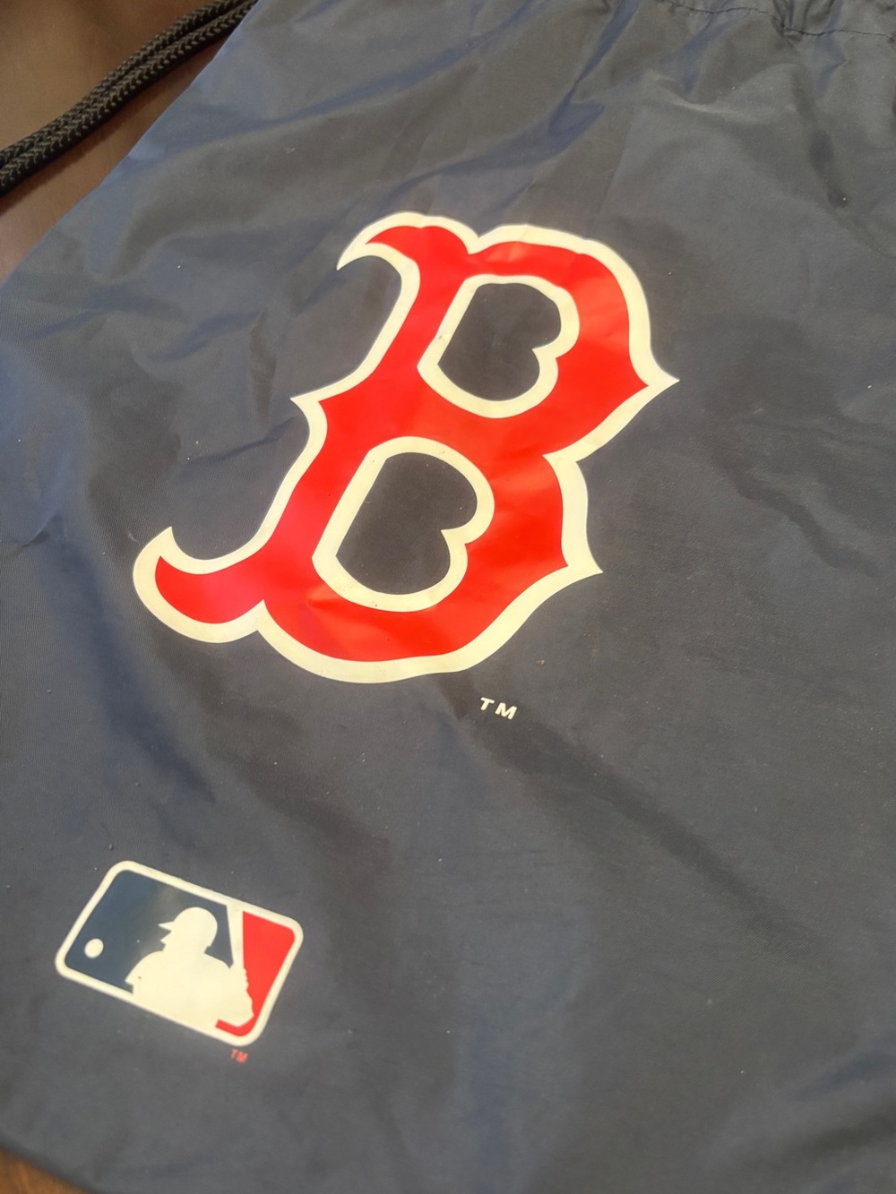 MLB Boston Red Sox Navy Drawstring Backpack - Picture 4 of 10